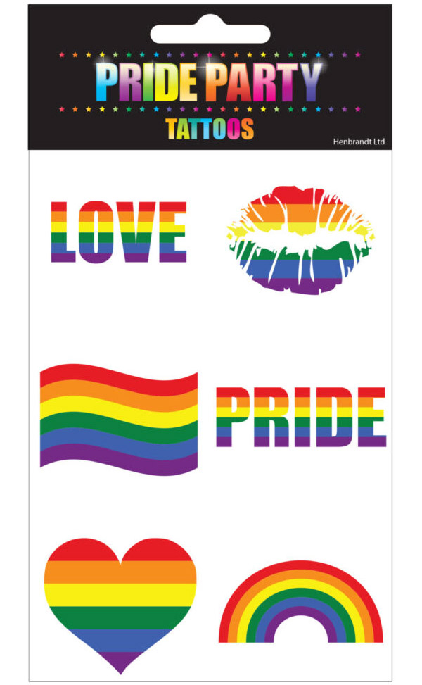 Pride tatoveringer 6-pak