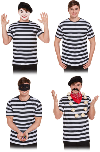 Stribet trøje, sort/hvid