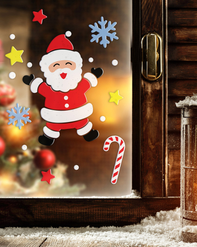 Vinduesdekoration julemand