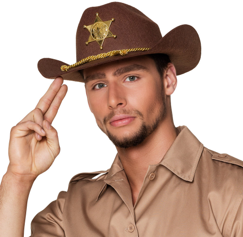 Cowboyhat Deputy Sherif, brun