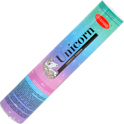 Konfettirør Unicorn 20 cm