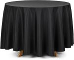 Stofdug rund, sort ø 230 cm