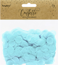 Papir konfetti 15 g, lyseblå