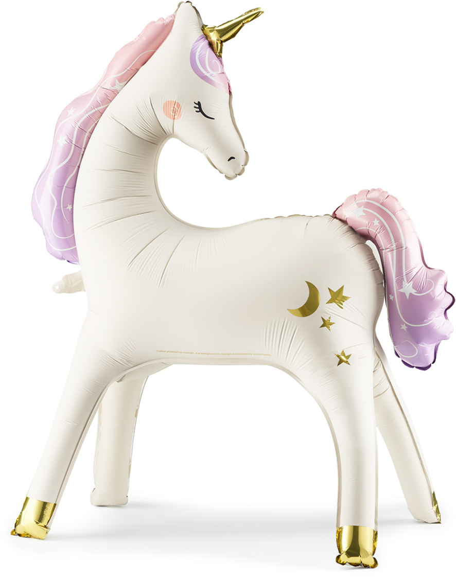 Folieballon unicorn, stående
