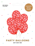 Balloner røde med prikker