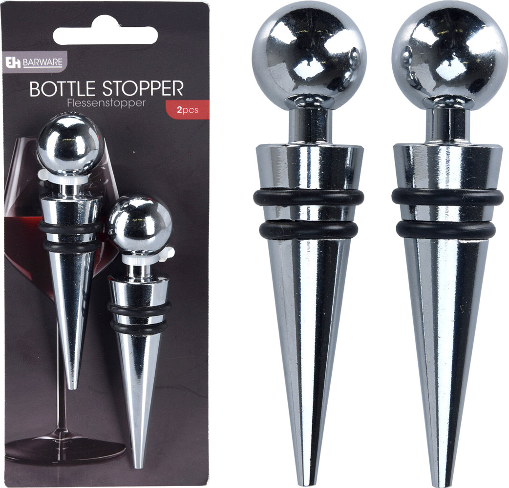 Flaskeprop metal 2-pak