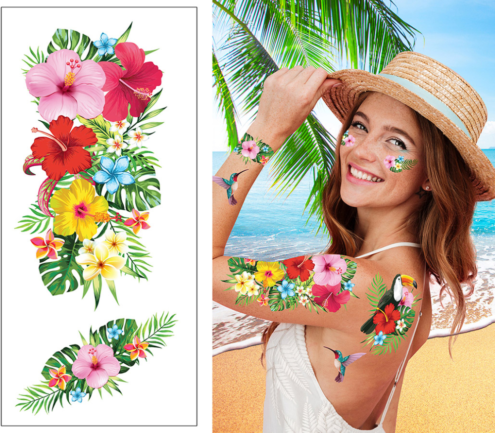 Hibiscus blomster tatoveringer