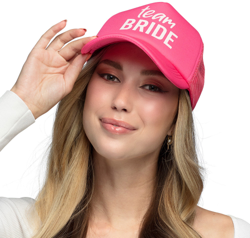 Team Bride cap, pink