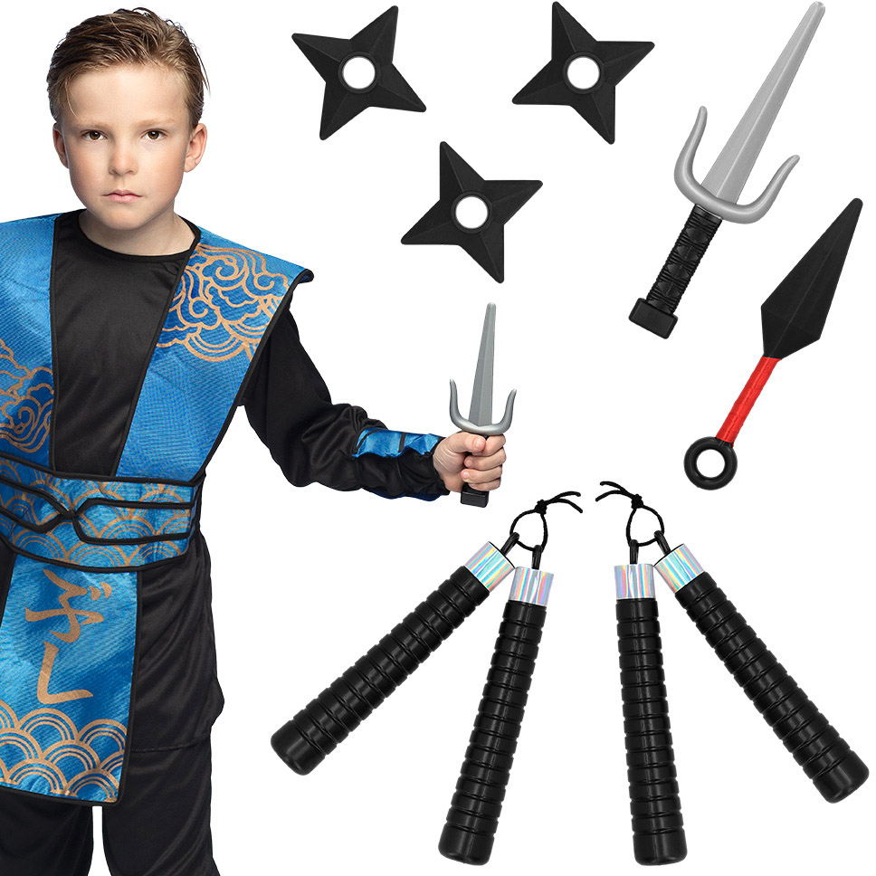 Ninja våben sæt med 7 dele