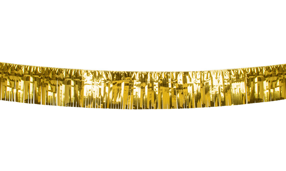 Guirlande lametta guld 6 m