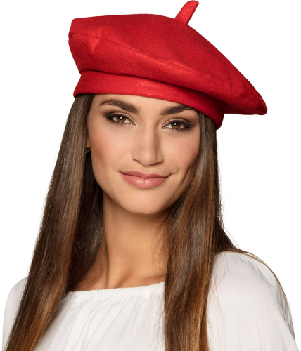 Fransk baret hat, rød