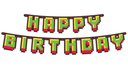 Gamer Birthday guirlande 160 cm