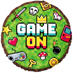 Folieballon Game On 36 cm