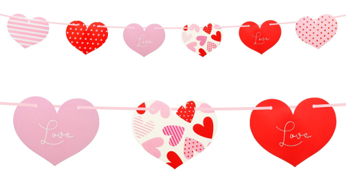Hjerte guirlande 200 cm