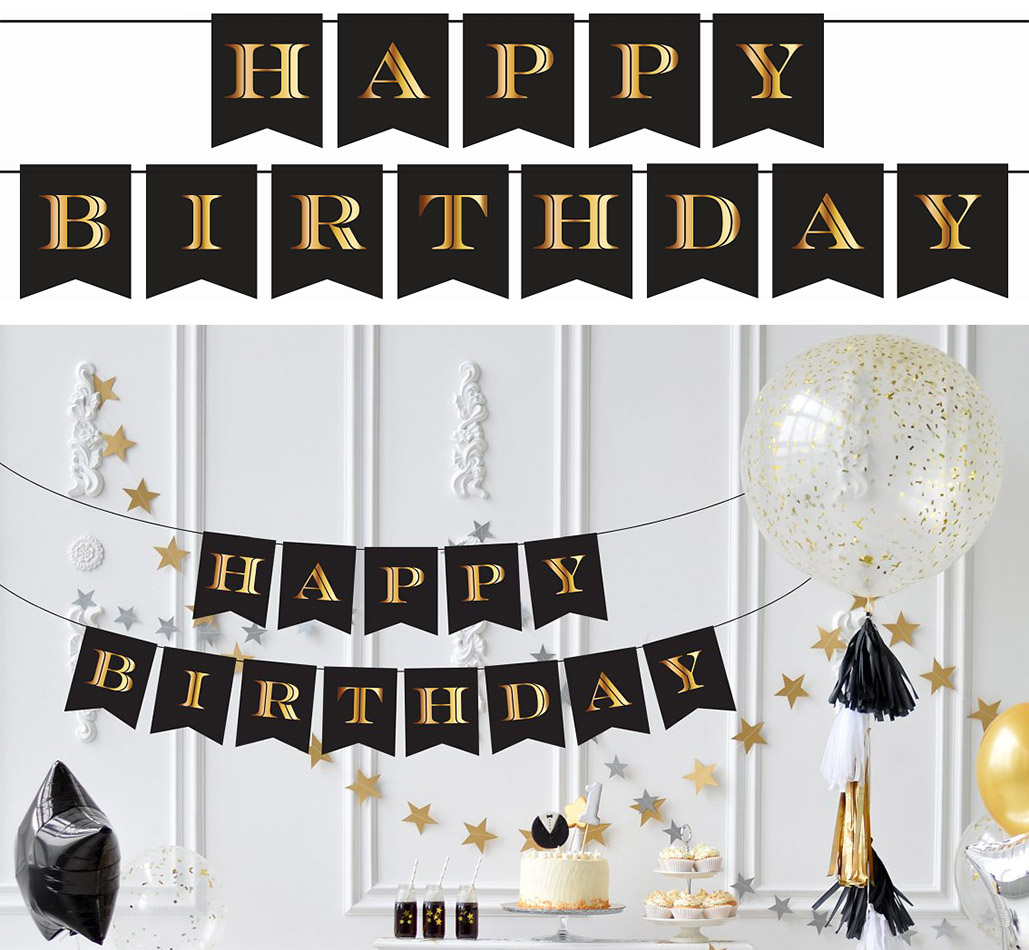 Happy Birthday guirlande 2,5 m