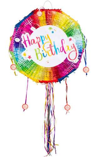 Pinata Happy Birthday 44x44x9 cm
