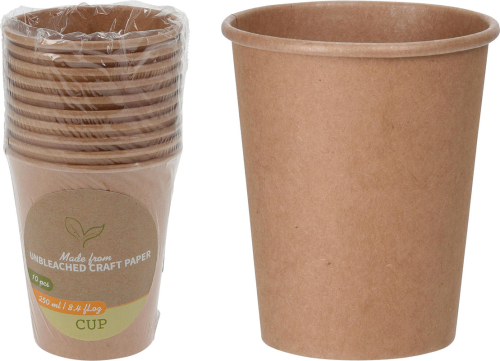 Papkrus 250 ml brun 10-pak