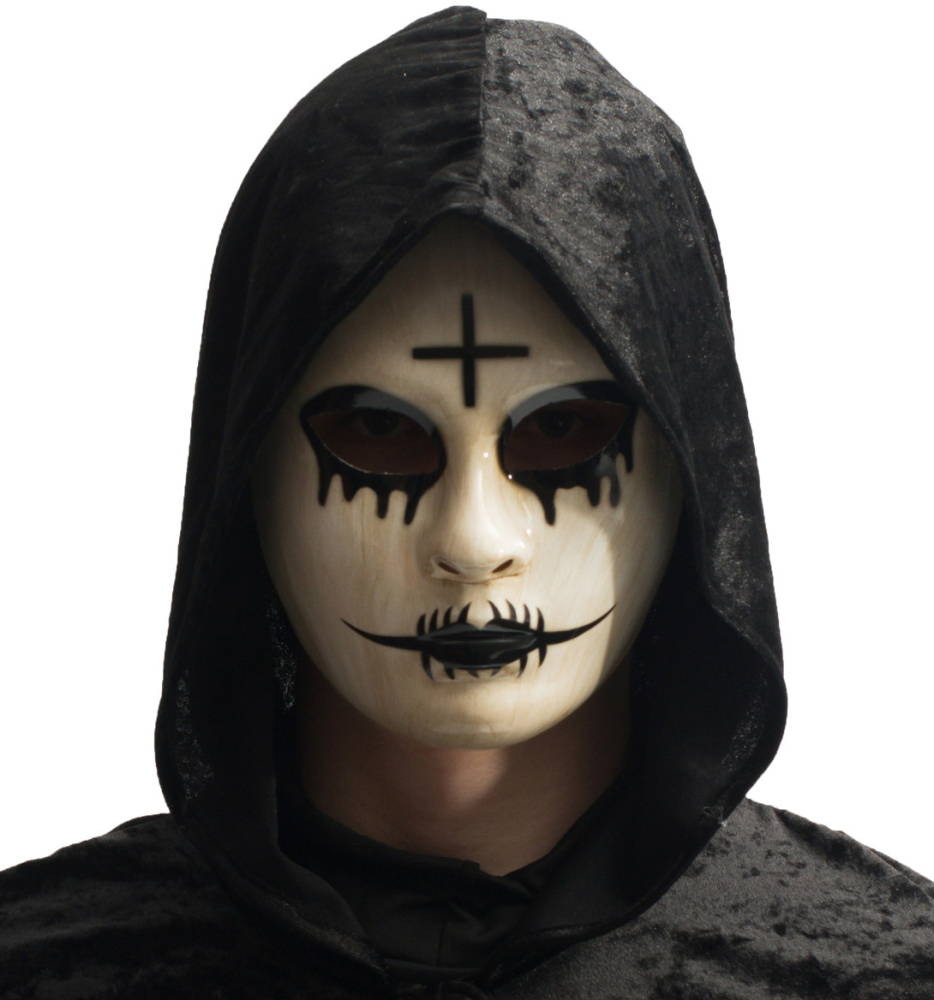 Zombie nonne maske, hård plast