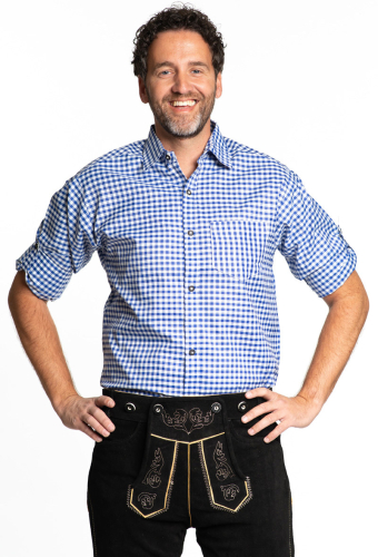 Ternet skjorte blå, L