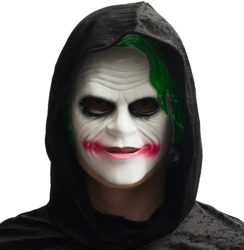 Maske klovn med grønt hår