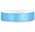 Silkebånd lyseblå 12 mm x 25 m