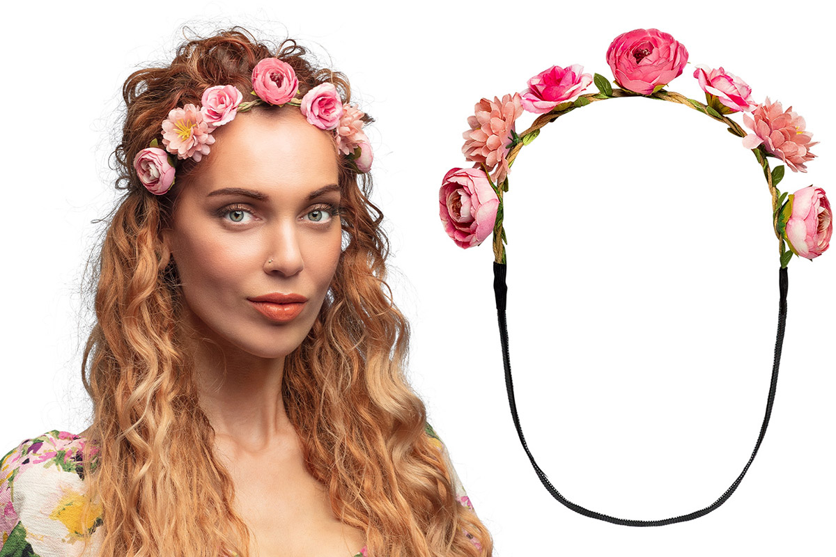 Pandebånd med blomster