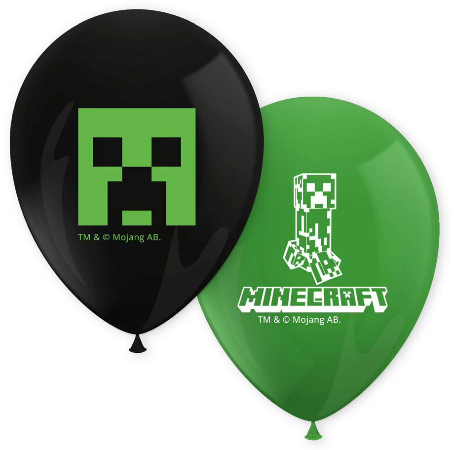 Minecraft balloner 8-pak