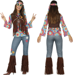 Hippie kostume kvinde, str. L