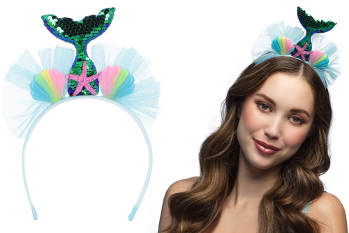 Havfrue hale hårbøjle, blå