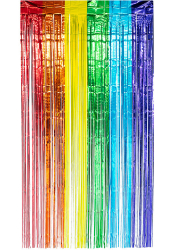 Dørgardin lametta, regnbue/pride