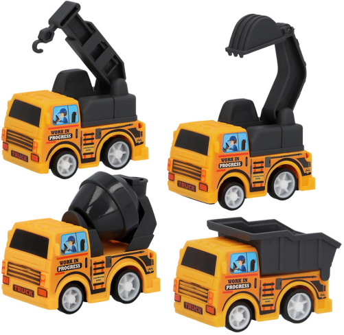 Construction lastbiler 4-pak