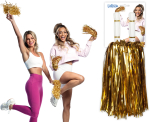 Cheerleader pom poms, guld