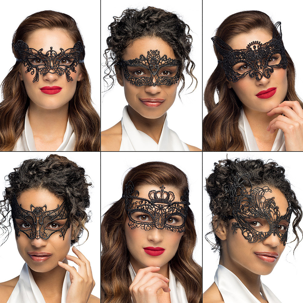 Blonde-maske sort