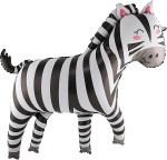Folieballon zebra 80x78 cm