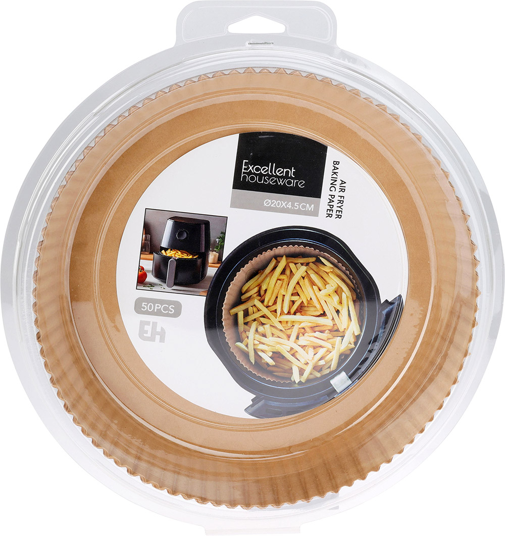 Airfryer bagepapir form 50-pak