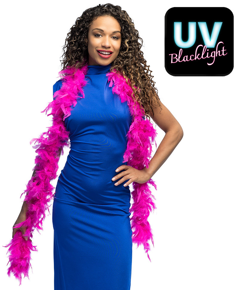 Fjerboa 180 cm, fuchsia