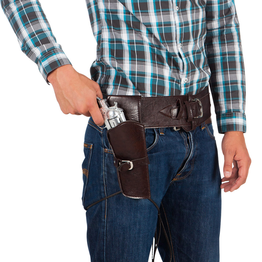 Cowboybælte med pistolhylster