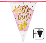 Flagguirlande Hello Girl 6 m