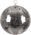 Diskokugle ø 20 cm, sølv