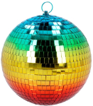 Diskokugle ø 20 cm, regnbue