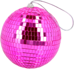Diskokugle ø 15 cm, pink