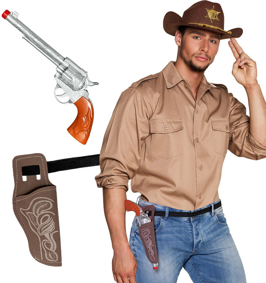 Cowboy pistol sæt, voksen