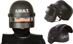 SWAT hjelm med visir, børne