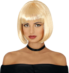 Pagehår paryk, blond
