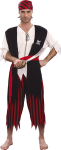 Pirat mand kostume, one size
