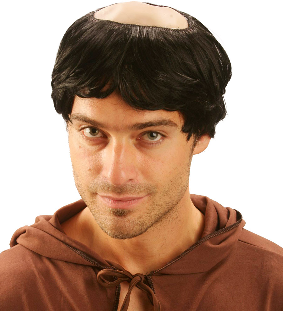 Paryk munk med fuldmåne