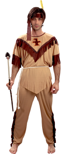 Indianer mand kostume, one size