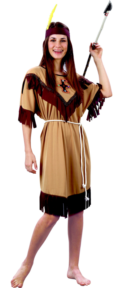 Indianer kvinde kostume