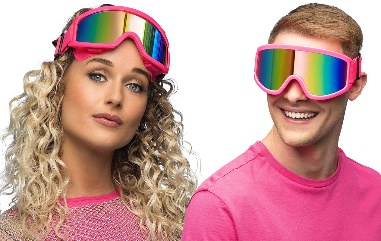 Party skibriller, neon pink