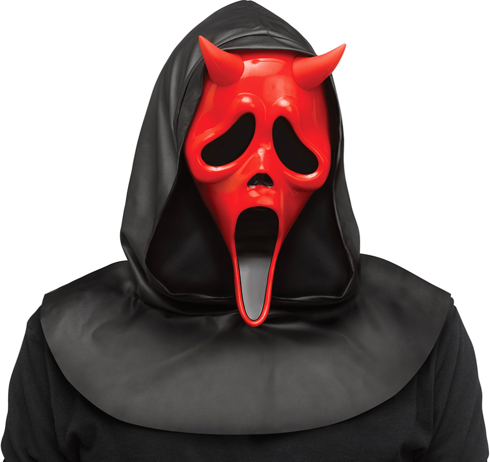 GhostFace djævel maske med hætte